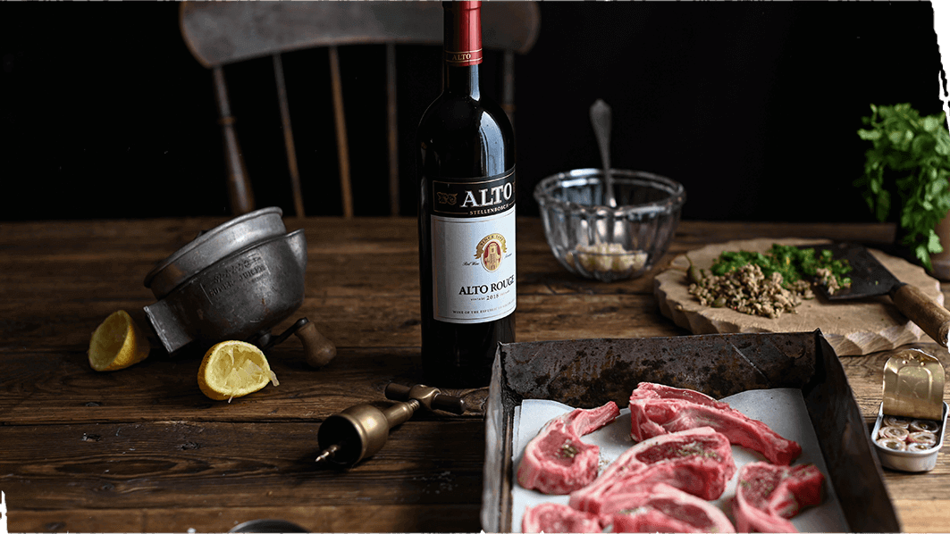 Alto Rouge &amp; GRILLED LAMB CHOPS WITH ANCHOVY, PARSLEY &amp; CAPER GREMOLAT
      
      
       &ndash; Alto Wines