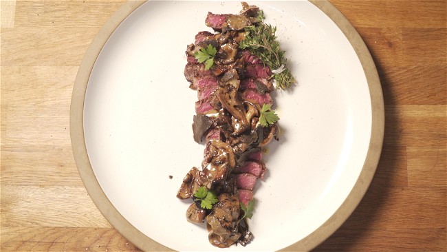Image of Flat Iron Steak with Wild Mushrooms