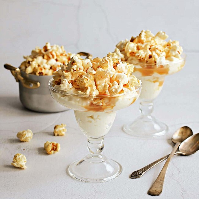 Image of Caramel Popcorn Panna Cotta