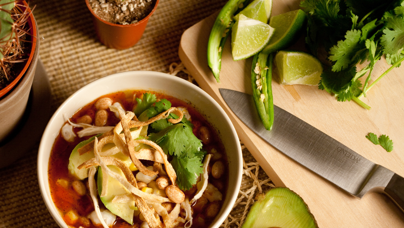 Image of Tortilla Soup with Crispy Sticks