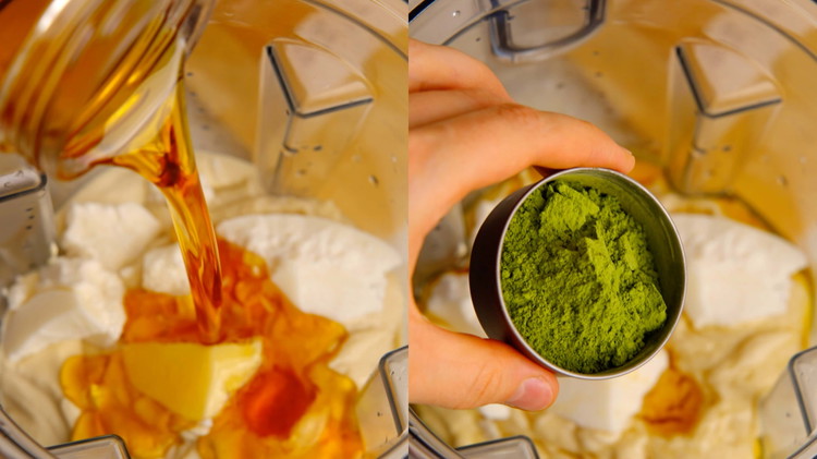 Image of Add all of the filling ingredients to a blender, and blitz for 1 minute until the mixture is smooth and creamy.