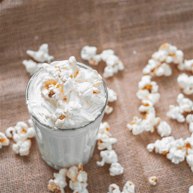 Image of Buttered Rum Milkshake with Popcorn