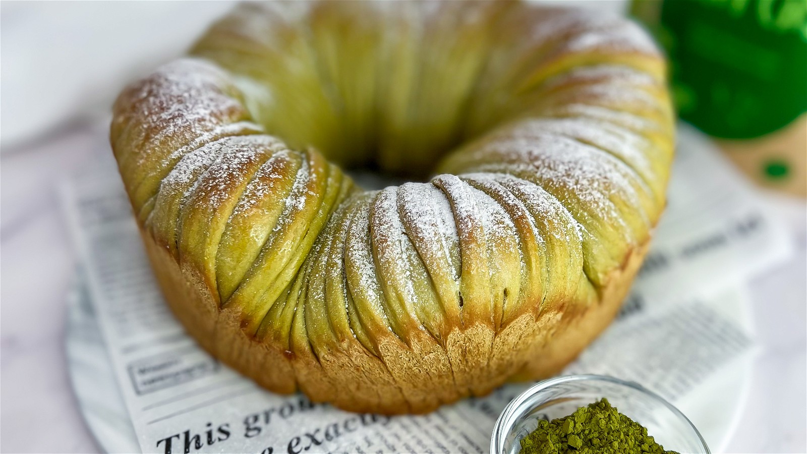 Image of Matcha Bread with Nutella