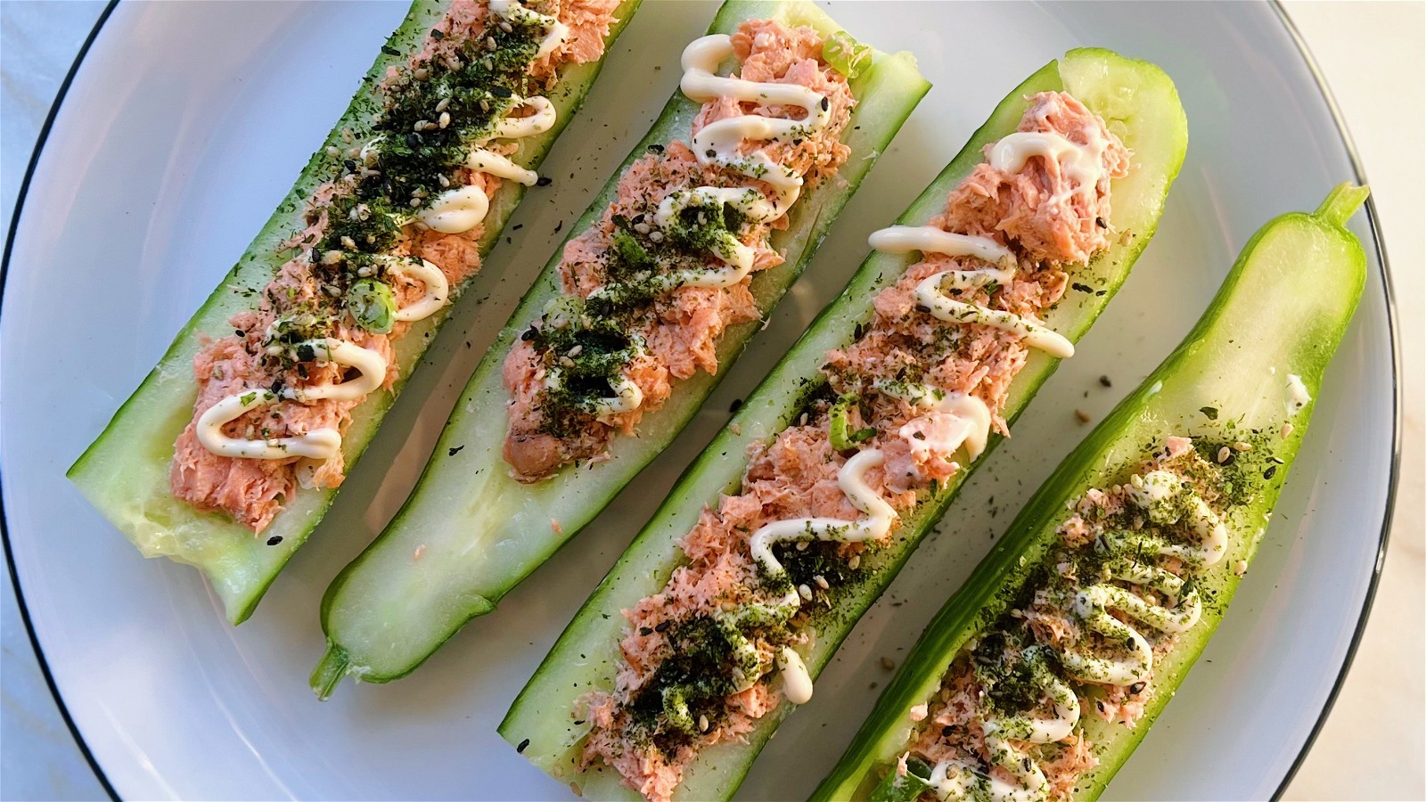 Image of Cucumber Salmon Boats