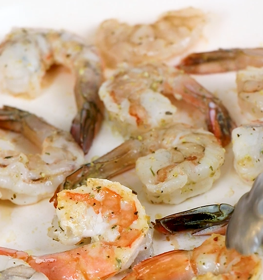Image of Add shrimp to a hot skillet with 2 tbsp. olive...