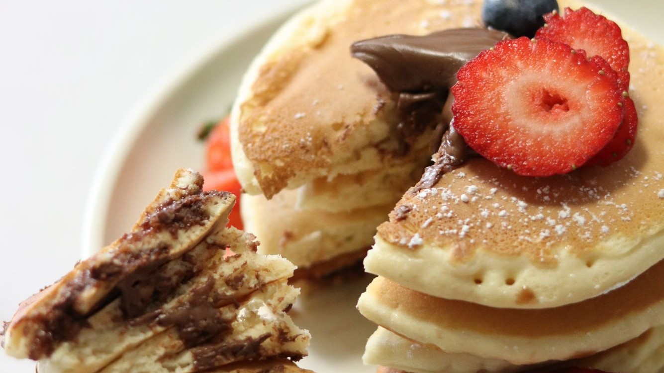 Nutella Stuffed Pancakes