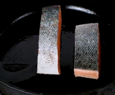 Image of Heat olive oil in a skillet and add your salmon,...