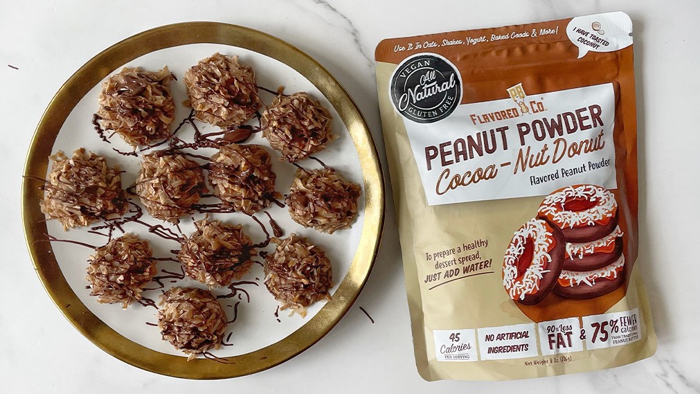Image of Quick and Easy Chocolate in Paradise: Coconut Donut Macaroons