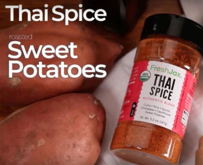 Image of Hillary's Thai Spice Roasted Sweet Potatoes
