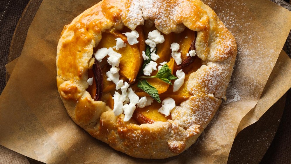 Image of Easy peach galette