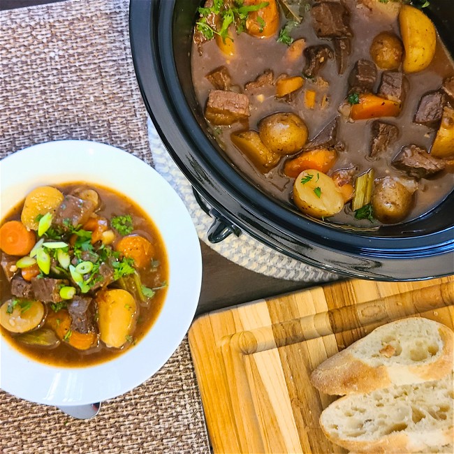 Image of Savory Slow Cooker Bison Stew
