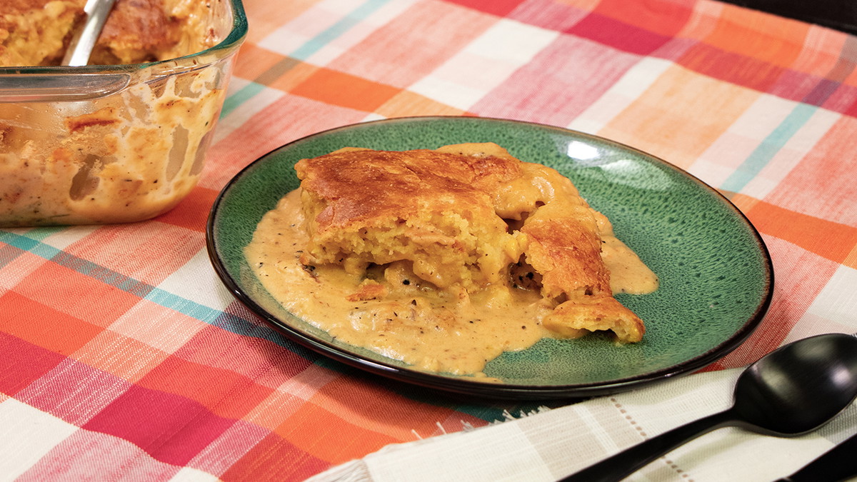 Zesty Cajun Cornbread Bake