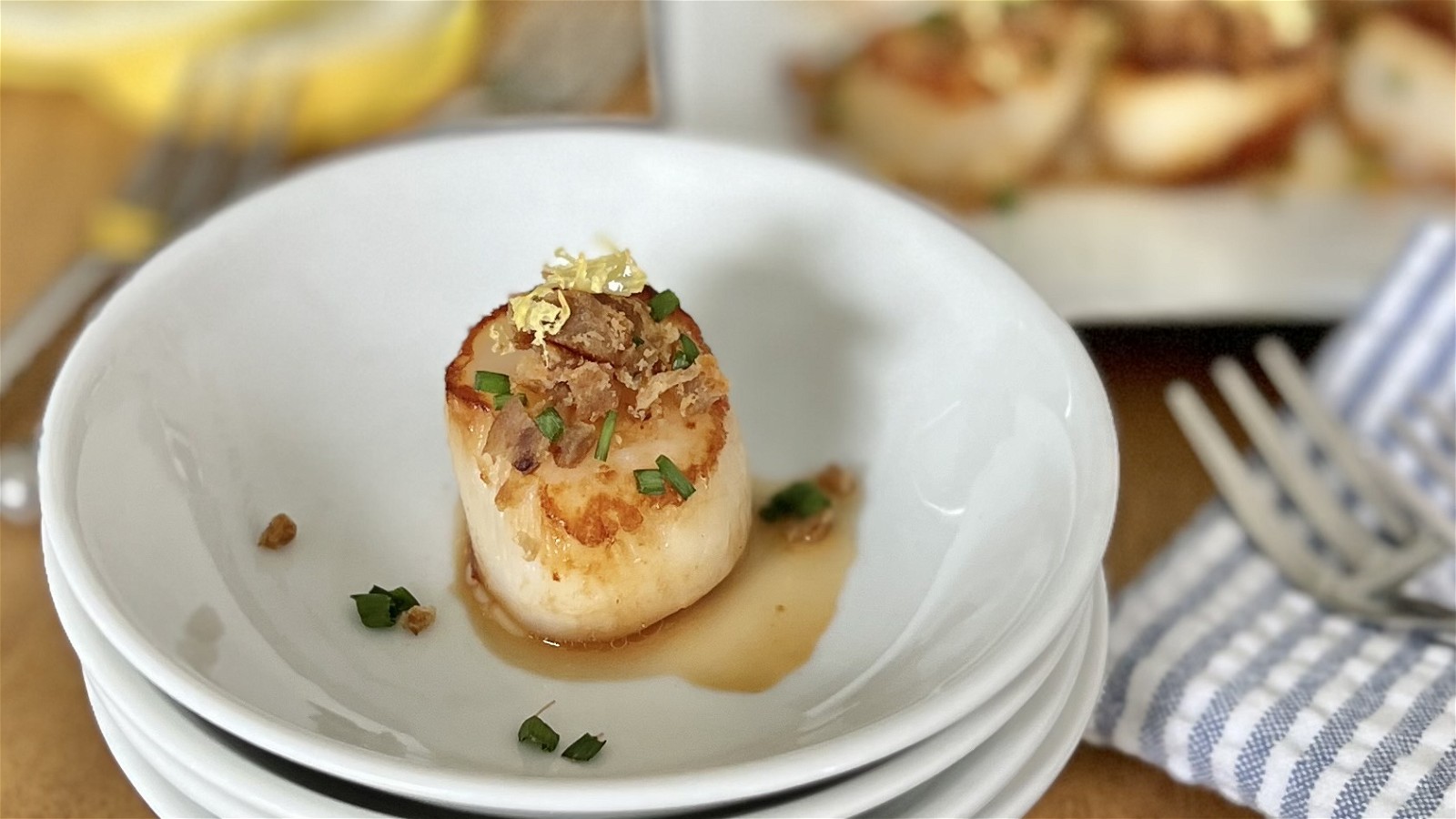 Image of Scallop with Bacon Appetizer