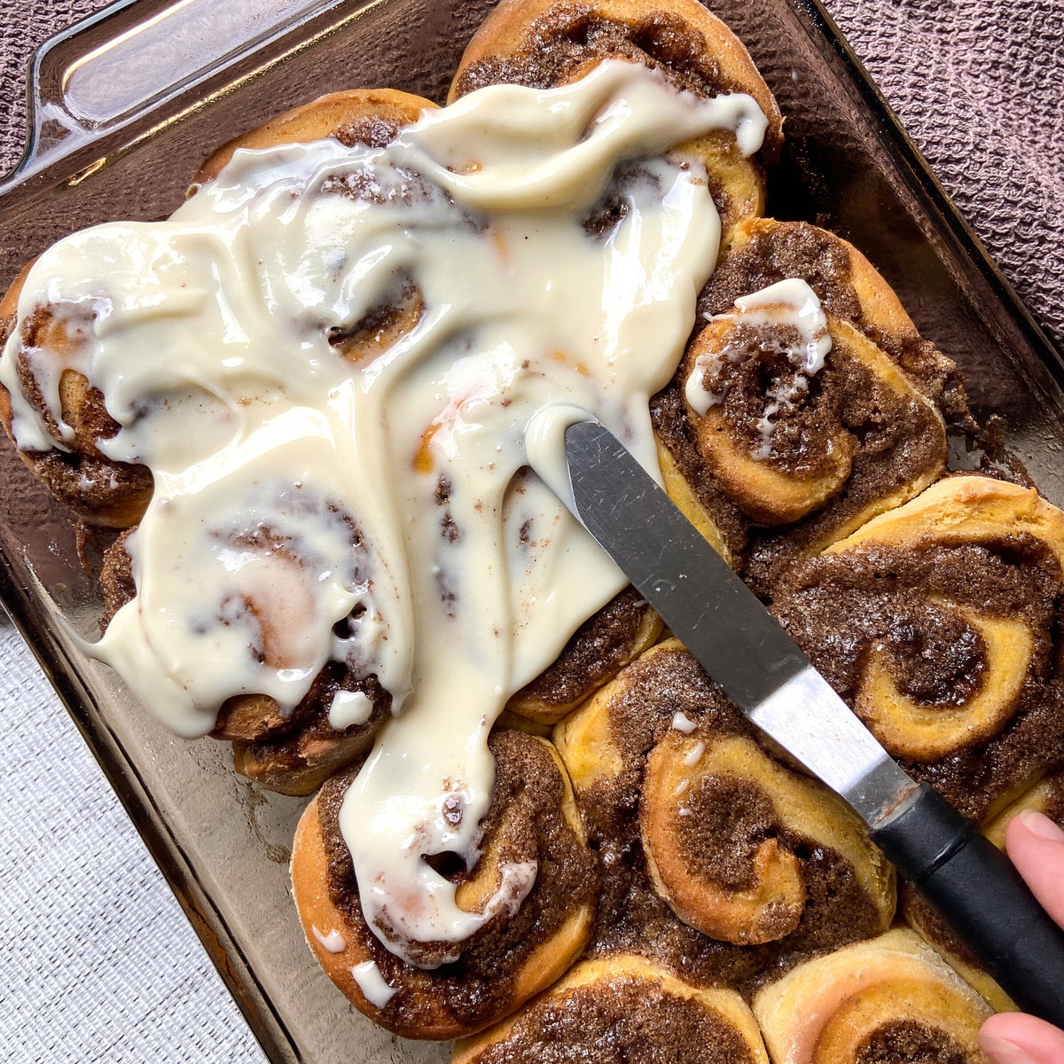 Pumpkin Maple Cinnamon Rolls