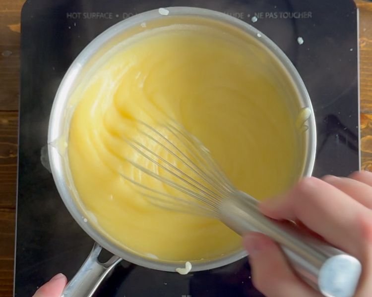 Image of Turn off the heat and whisk in the olive oil...