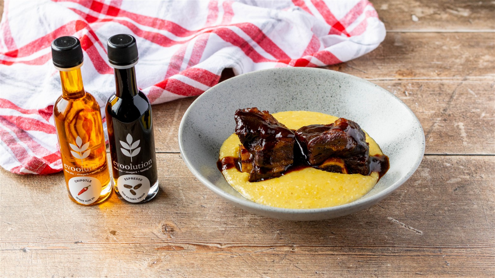 Image of Chipotle Olive Oil and Espresso Balsamic Braised Short Ribs