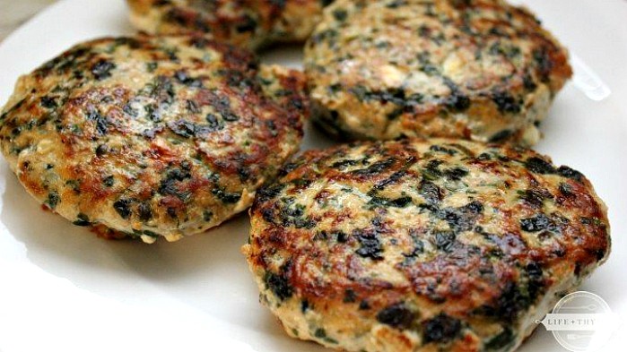 Image of Spinach and Feta Turkey Burgers