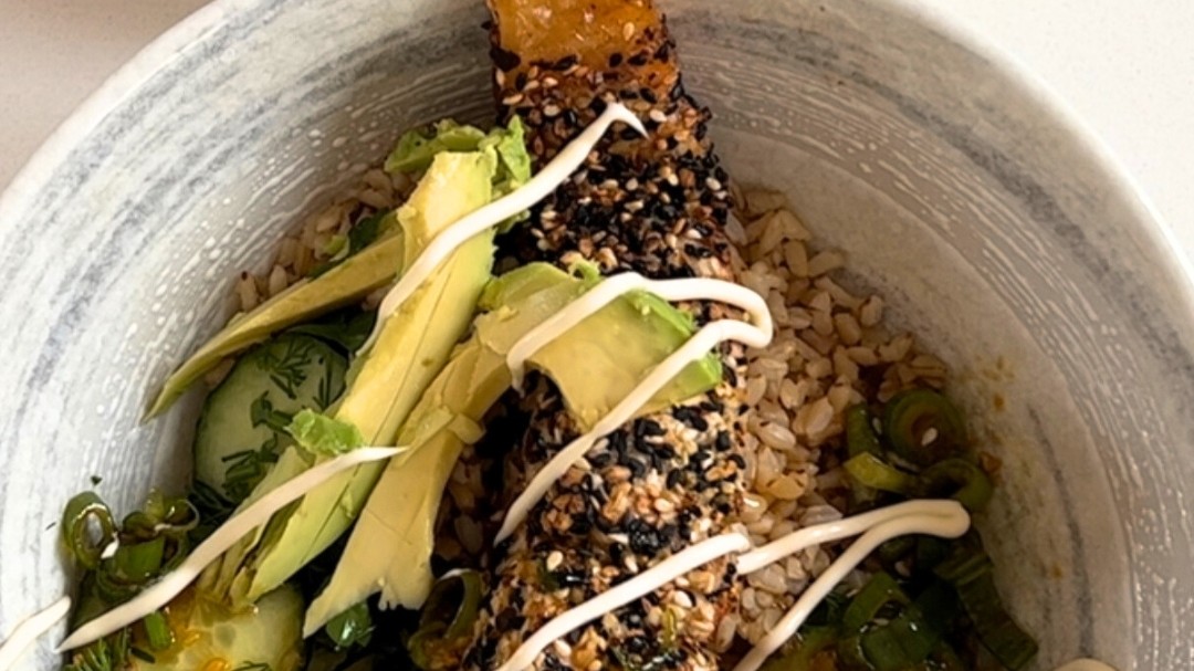 Everything Bagel Crunchy Crusted Salmon Bowl -image