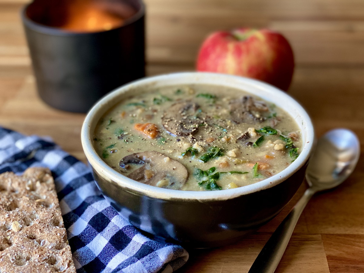 Creamy Wild Rice Mushroom Stew