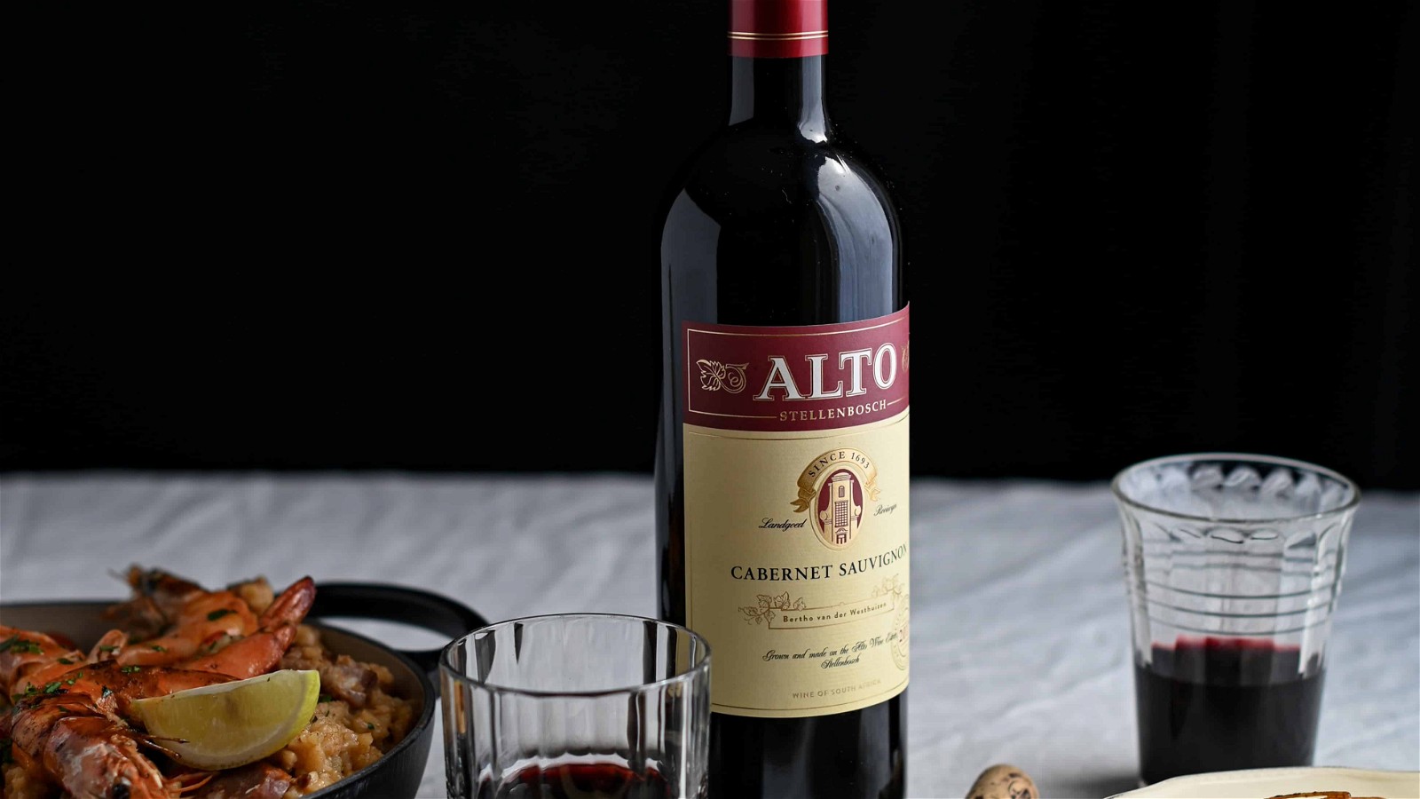 Cabernet Sauvignon & SMOKY CHORIZO AND PRAWN PAELLA – Alto Wines