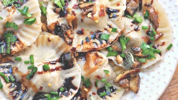 Image of Fig and Mixed Variety Xotic Mushroom Ravioli Recipe