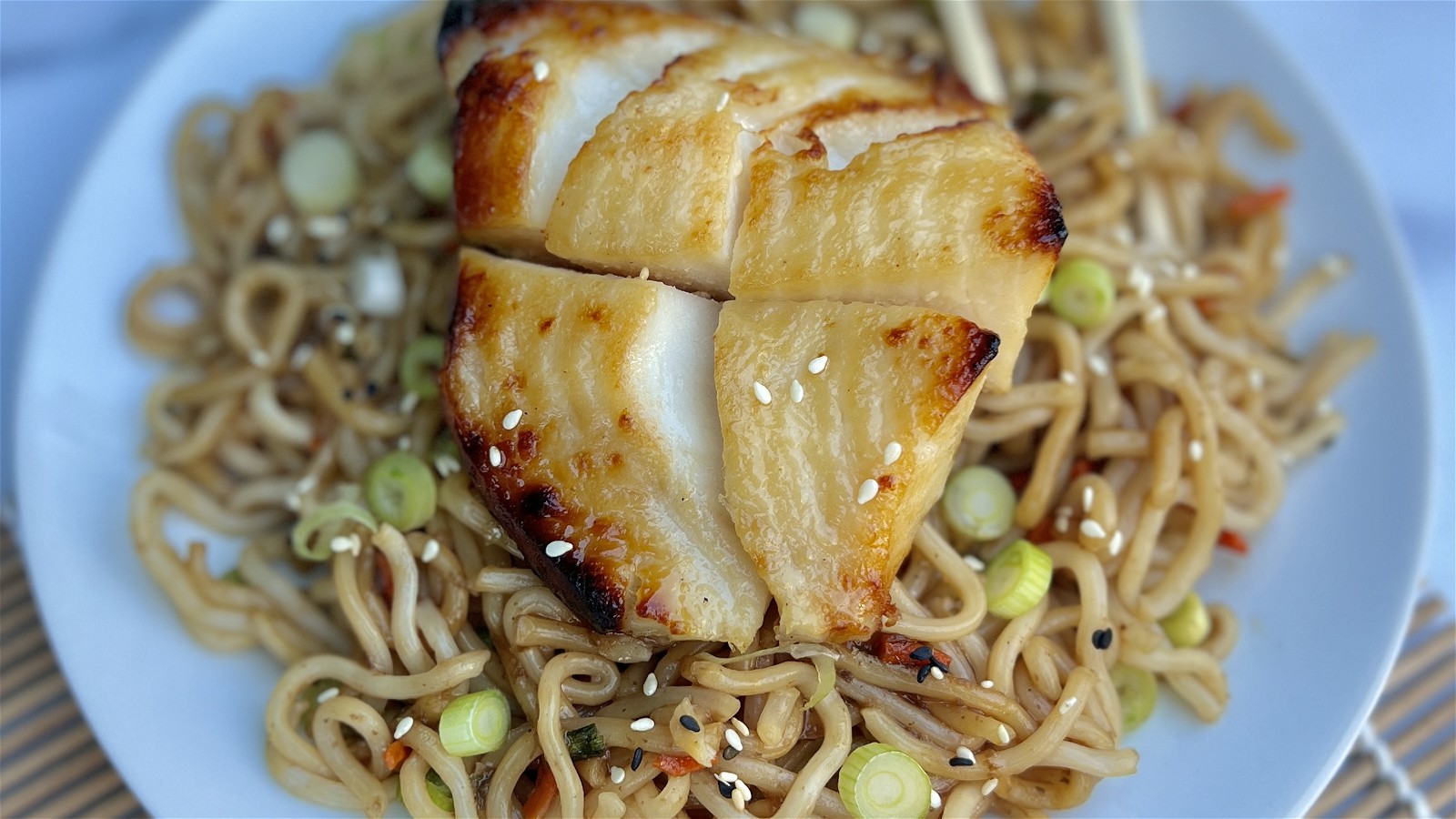 Image of Miso Marinated Sablefish with Sesame Noodles