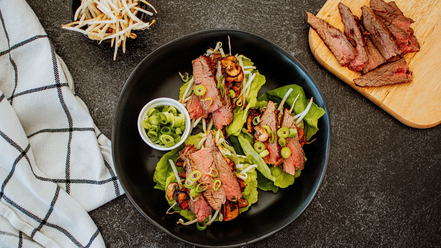 Image of Flank Steak Lettuce Cups