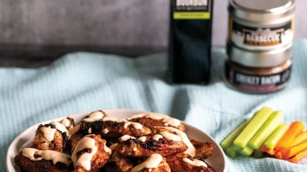 Image of Grilled Chicken Wings with Alabama White Sauce