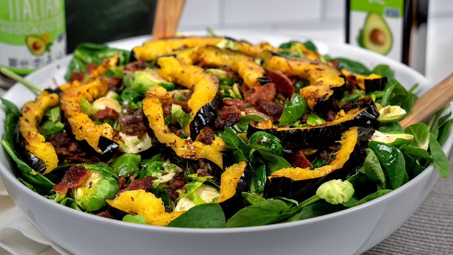 Image of Fall Salad with Acorn Squash and Bacon