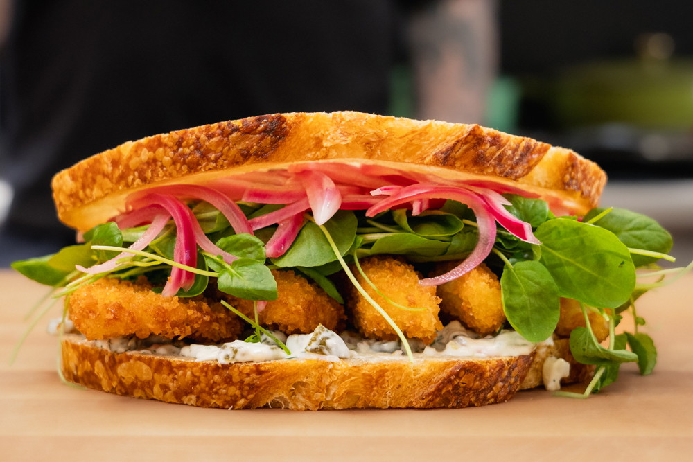 Fish finger sandwich
