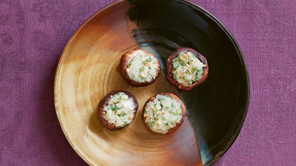 Image of Recette shiitake grillés au daikon râpé