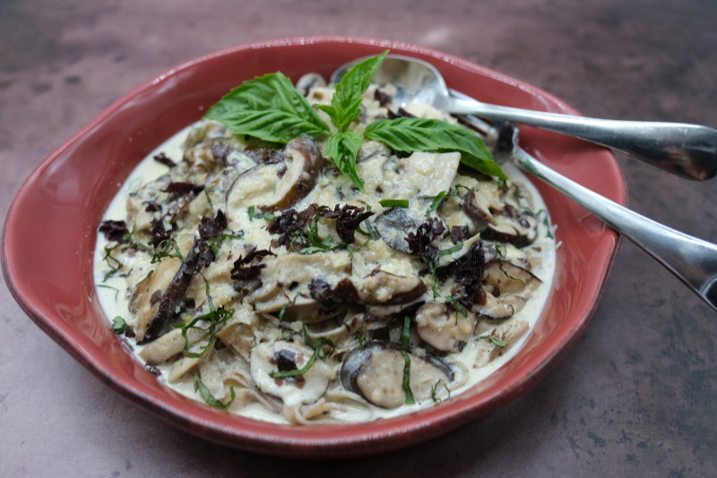 Dulse-Mushroom Alfredo Recipe