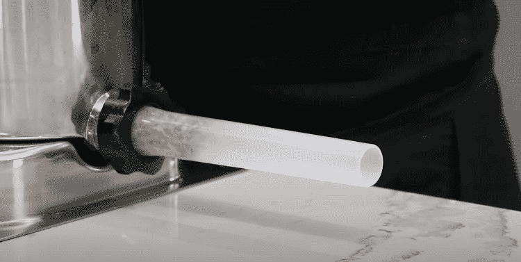 Image of Set up your sausage stuffer with a 1 ¼” horn.