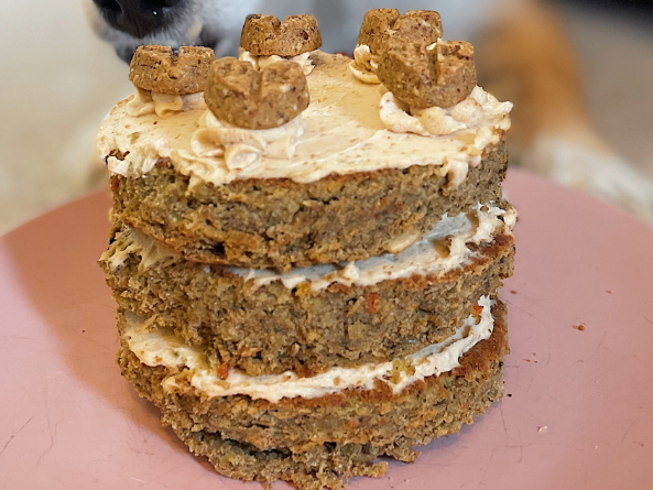 Peanut Butter Cake For Dogs Recipe