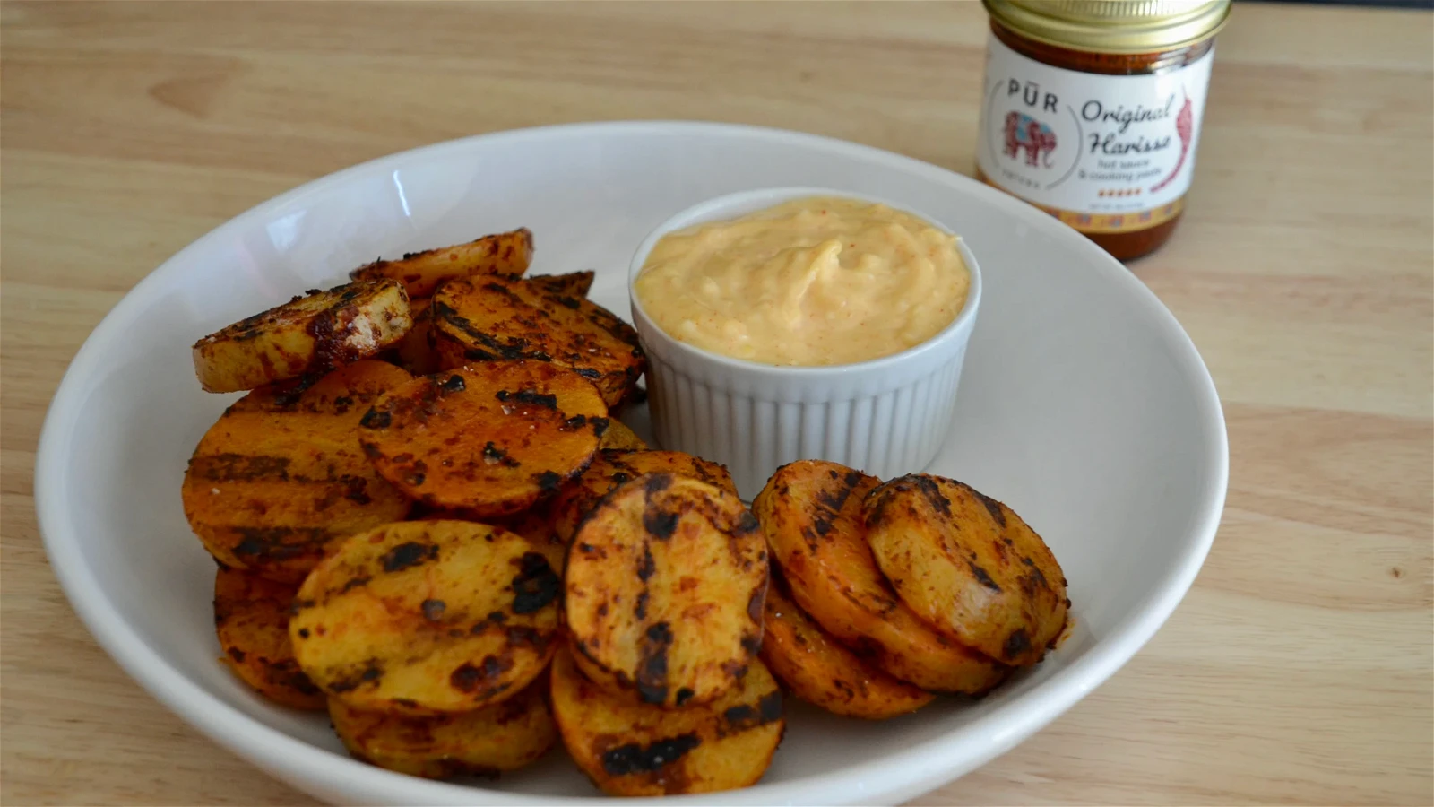 Image of Harissa Grilled Potatoes w/ Preserved Lemon Mayonnaise