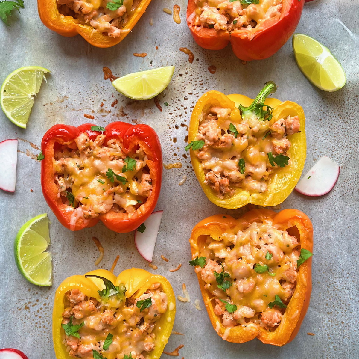 Salmon Stuffed Peppers 