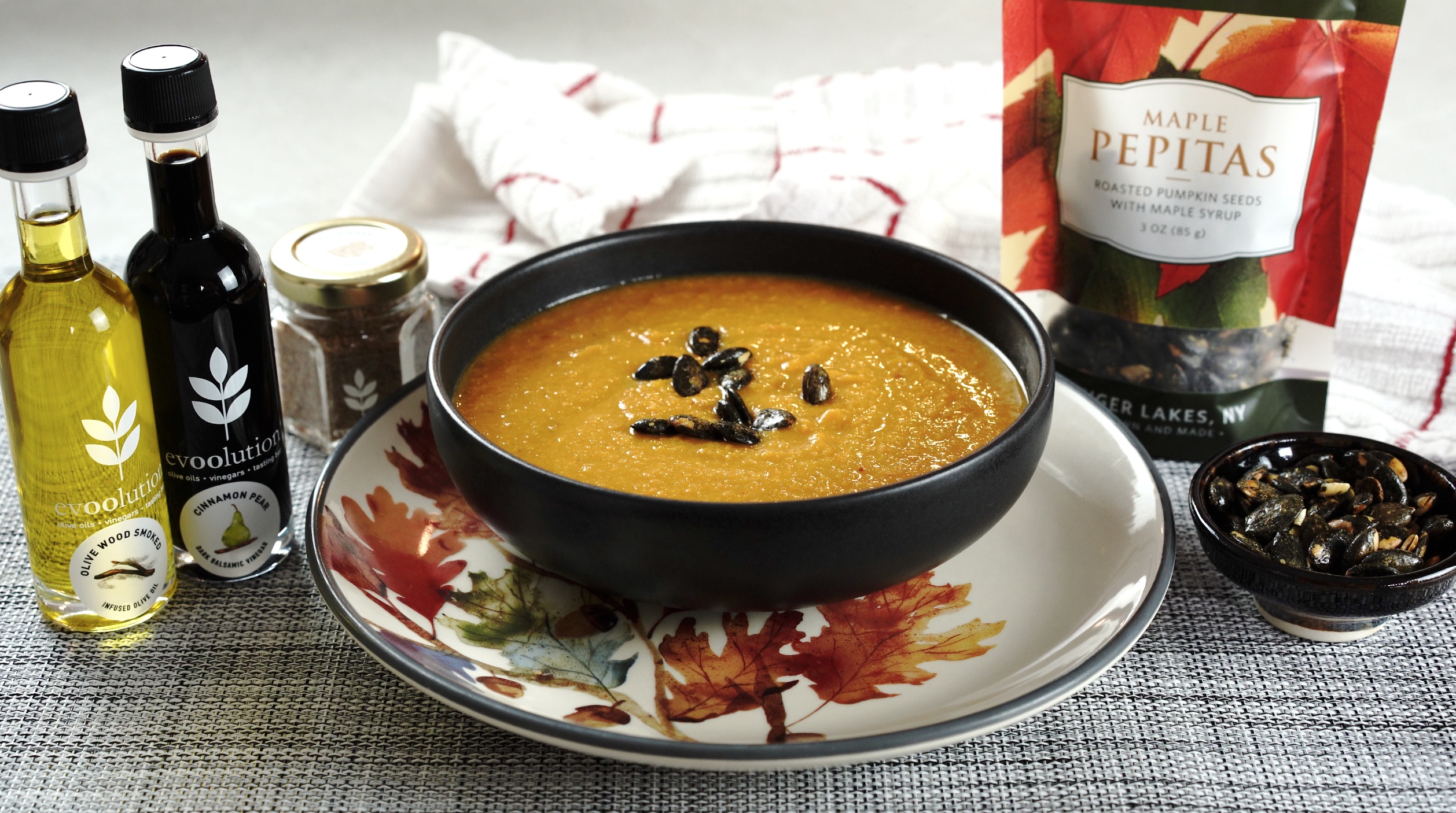 Image of Olive Wood and Cinnamon Pear Spiced Pumpkin Soup