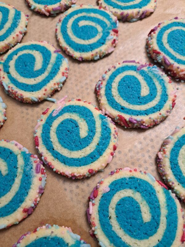 Bunte Swirl-Kekse