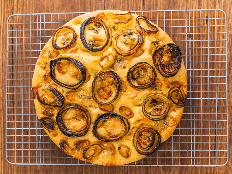 Twisted Bread Stuffed with Shallot Confit and Blue Cheese - Things I Made  Today