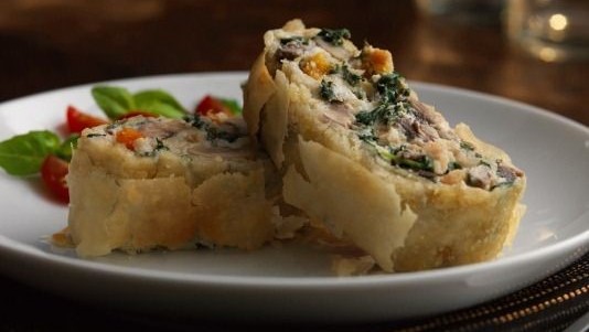 Image of Mushroom Spinach and Ricotta Rolls Recipe