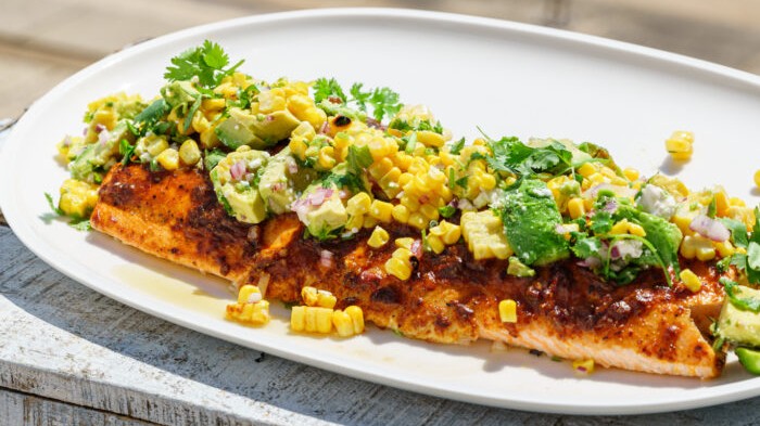 Image of Chipotle Salmon Side w/ Charred Corn + Avocado Salsa