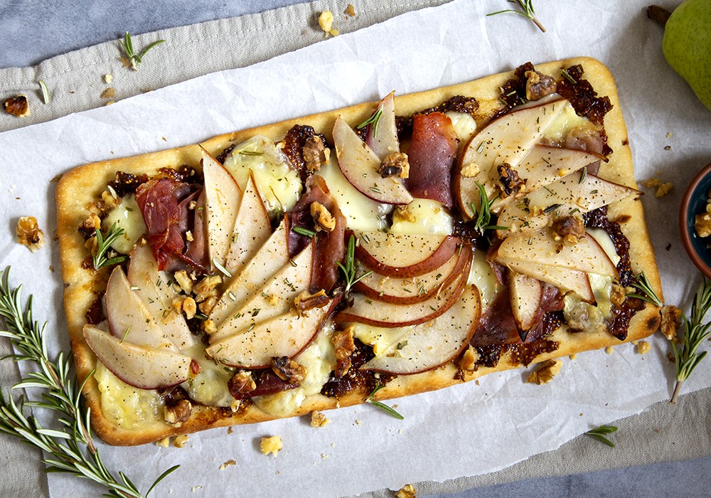 Image of Fig Flatbread with Pears & Brie