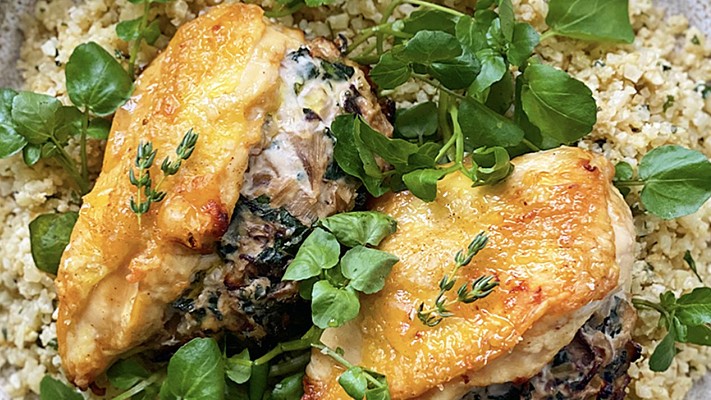 Image of Organic Chicken Breast Stuffed with Ricotta and Spinach