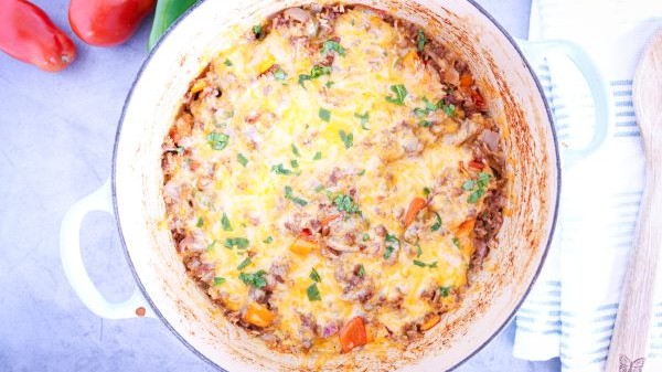 Image of TCC Ground Beef Stuffed Pepper Casserole