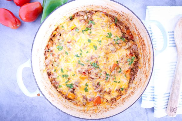 TCC Ground Beef Stuffed Pepper Casserole