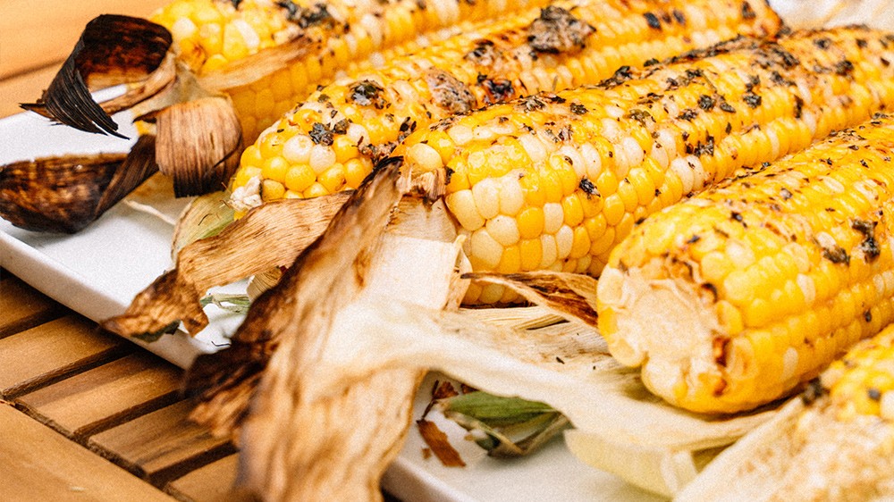 Image of Grilled Corn with Herby Lemon Butter