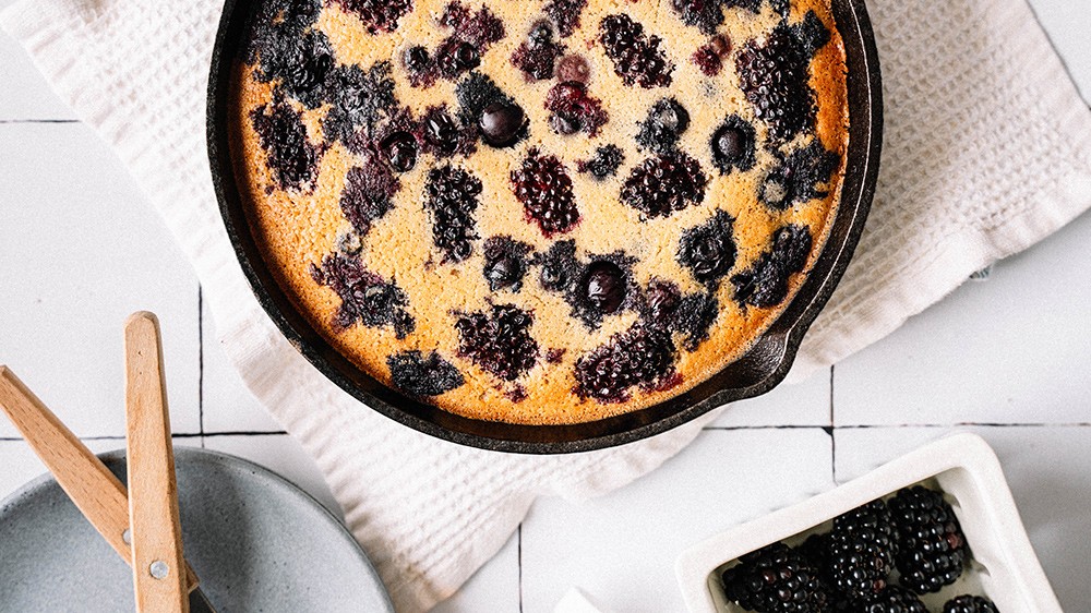 Image of Fluffy Cast Iron Berry Pancake