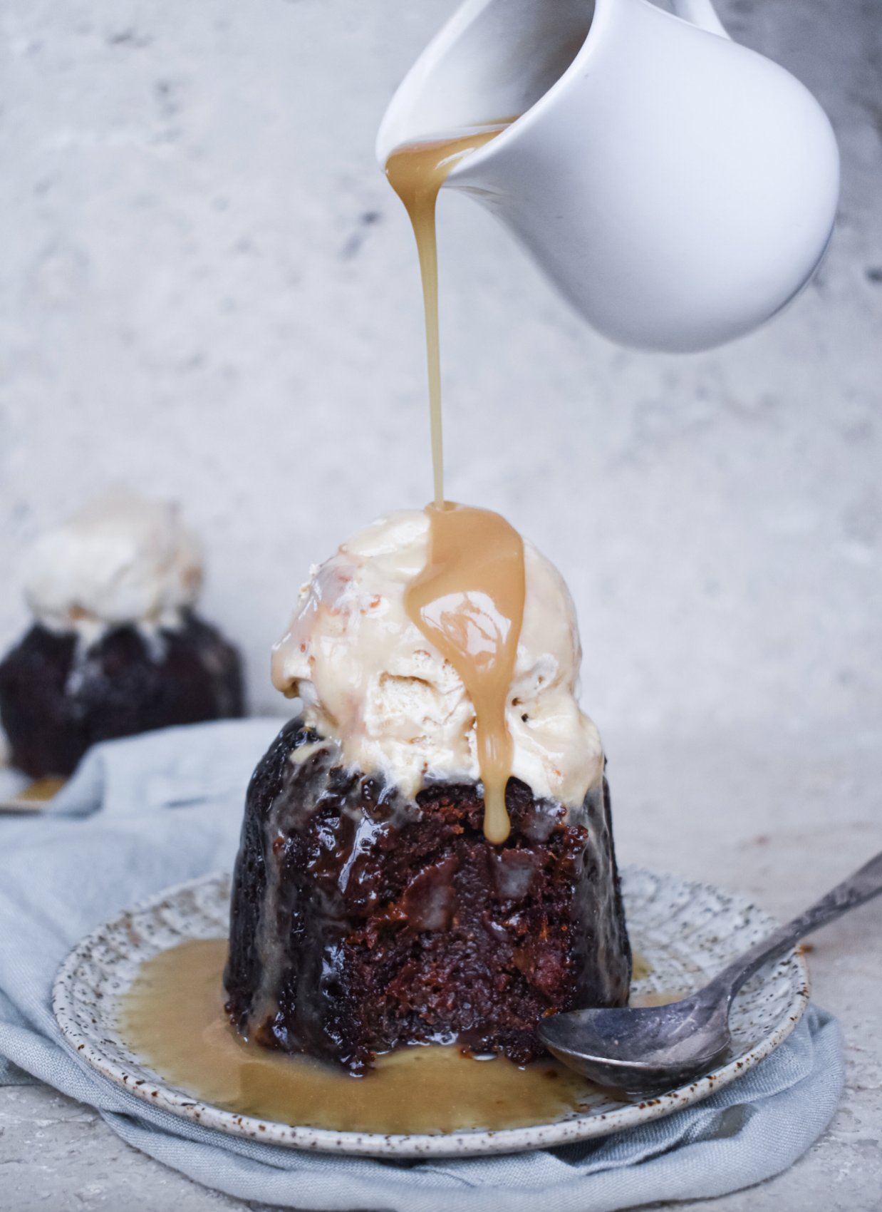Image of Ginger & Pecan Sticky Date Puddings