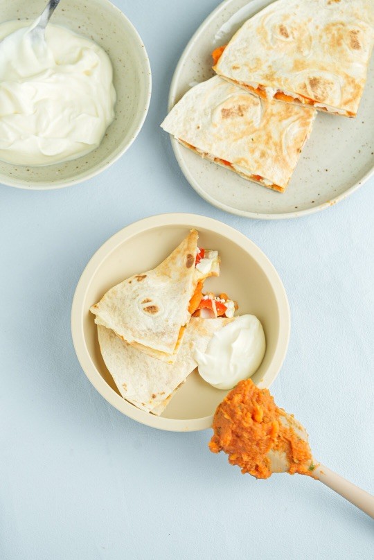 Image of Quesadillas med sötpotatis