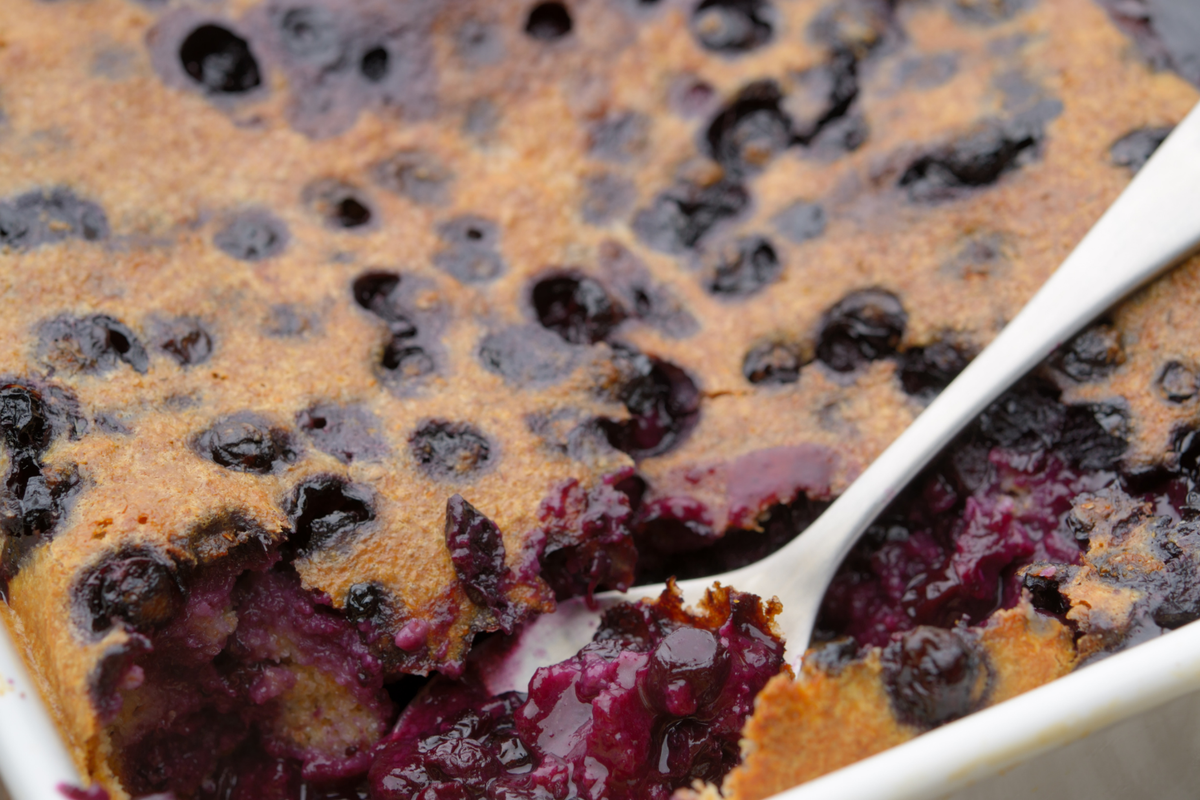 Black & Red Currant Gluten Free Clafouti